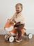 FSC 100% wooden fox ride-on toy orange 