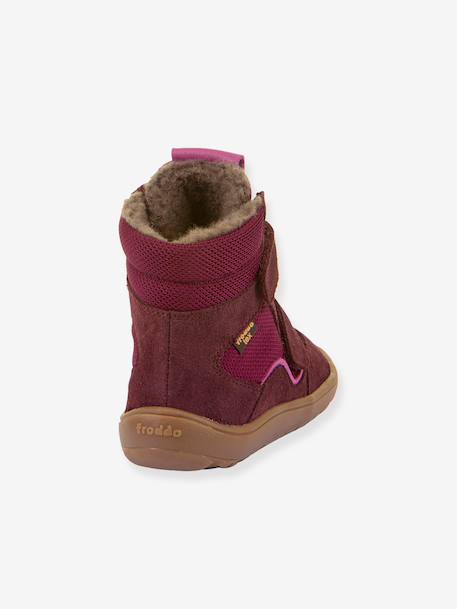Barefoot TEX WINTER FRODDO children's winter boots black+bordeaux red+denim blue+lilac+night blue+olive+slate grey+violet 