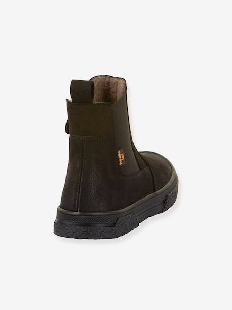 Children's PULSE TEX CHELYS WOOL FRODDO boots black+caramel+night blue 