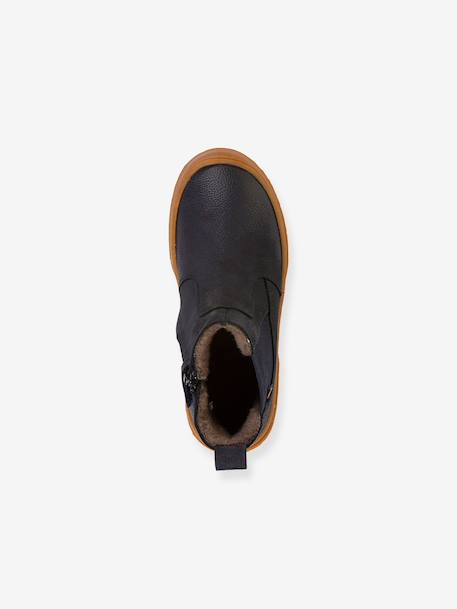 Children's PULSE TEX CHELYS WOOL FRODDO boots black+caramel+night blue 