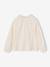 Long blouse top for girls ecru 