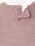 Jacquard knit jumper for baby girls marl beige+parma 