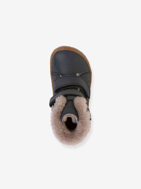 BAREFOOT FURRY FRODDO children's barefoot boots bordeaux red+night blue 