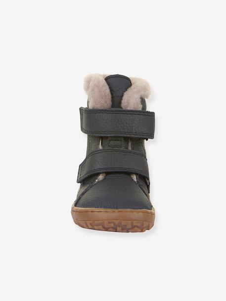 BAREFOOT FURRY FRODDO children's barefoot boots bordeaux red+night blue 
