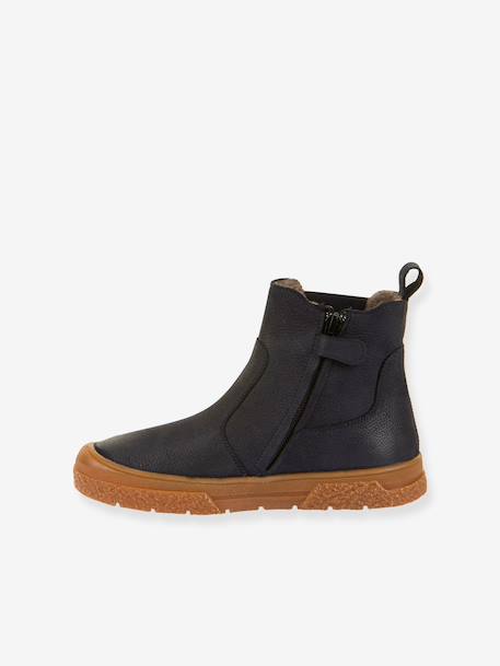 Children's PULSE TEX CHELYS WOOL FRODDO boots black+caramel+night blue 