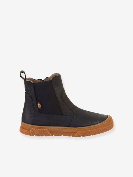 Children's PULSE TEX CHELYS WOOL FRODDO boots black+caramel+night blue 