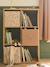 Pack of 3 cotton muslin storage baskets beige 