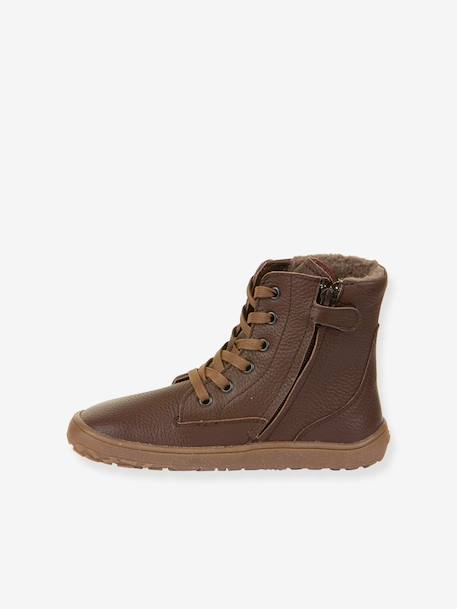Barefoot TEX LACES FRODDO children's boots brown 