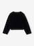 Velvet-look kimono jacket for girls black 