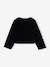 Velvet-look kimono jacket for girls black 