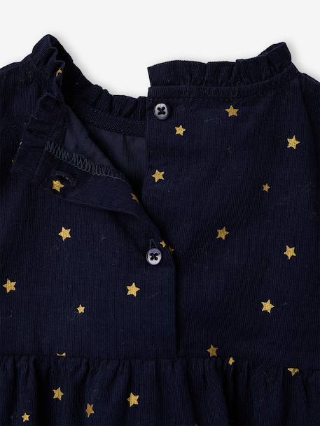 Dress set for baby girls navy blue 