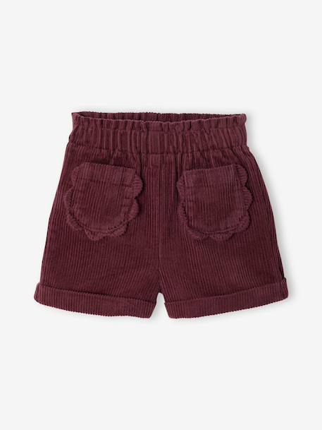 Shorts for baby girls plum 