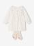 Dress and tights set for baby girls ecru 