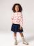 2-in-1-Effect Dress in Dual Fabric anthracite+navy blue+red 