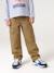 Cargo trousers for boys denim blue+olive 