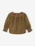 Corduroy blouse for baby girls olive 