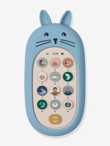 Toy mobile phone LIEWOOD blue+rose 