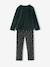 Velour pyjamas for boys fir green 