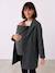 Maternity and baby carrier coat anthracite 