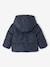 Hooded puffer jacket for baby girls night blue 