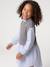 2-in-1-Effect Shirt Dress ecru+marl grey+navy blue 