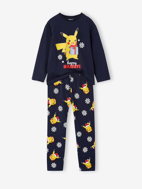 Pikachu Christmas pyjamas for boys navy blue 