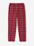 Pyjamas in sweatshirt fabric and flannel for girls red 
