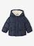 Hooded puffer jacket for baby girls night blue 