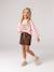 Paperbag-Style Corduroy Shorts for Girls camel+chocolate+cinnamon+grey+mauve+peacock blue 