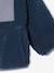 Sherpa hooded zip-up jacket for baby boys blue 