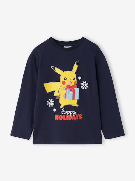 Pikachu Christmas pyjamas for boys navy blue 