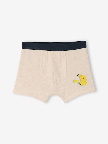 Pack of 5 Pokémon boxers for boys marl beige 