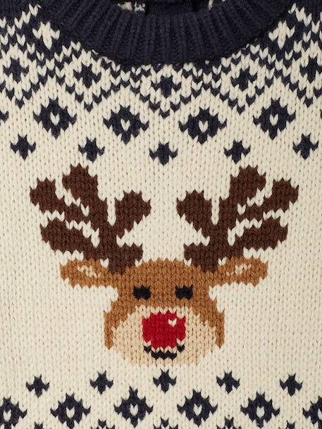 Christmas jumper for baby boys navy blue 