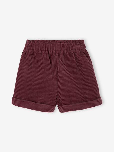 Shorts for baby girls plum 