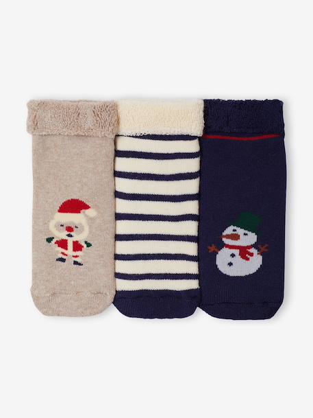 Pack of 5 socks for baby boys navy blue 