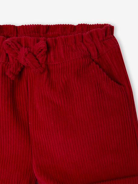 Baby girls' sweatshirt, shorts and tights set red 
