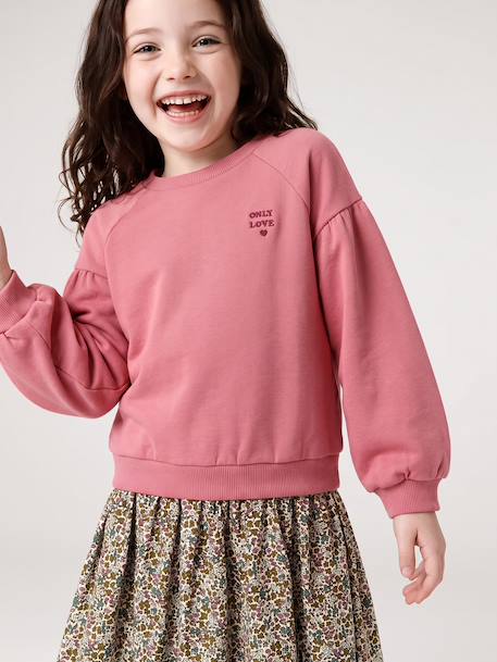 Dual Fabric Dress for Girls anthracite+ecru+mauve+sage green 