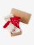 Pack of 3 Christmas socks for baby girls ecru 