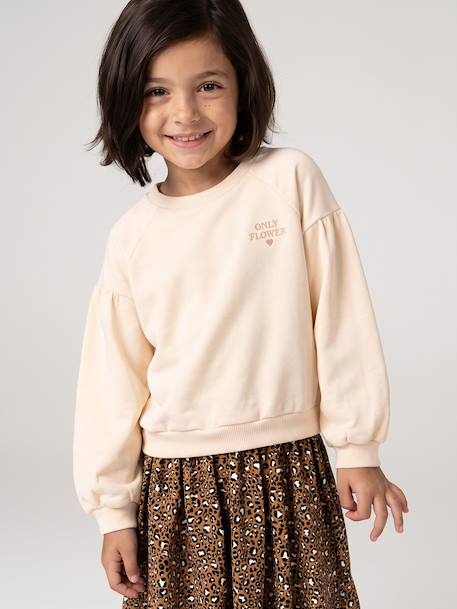 Dual Fabric Dress for Girls anthracite+ecru+mauve+sage green 