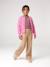 Button-through cardigan with long sleeves for girls blue+bordeaux red+rose 