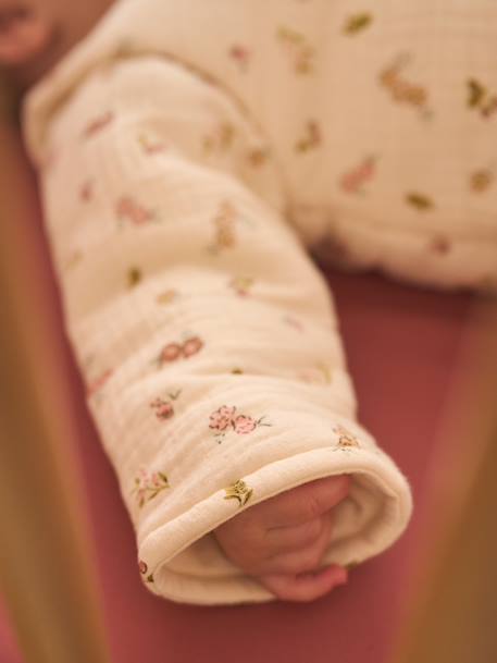 Cocotte cotton muslin baby sleep bag ecru 