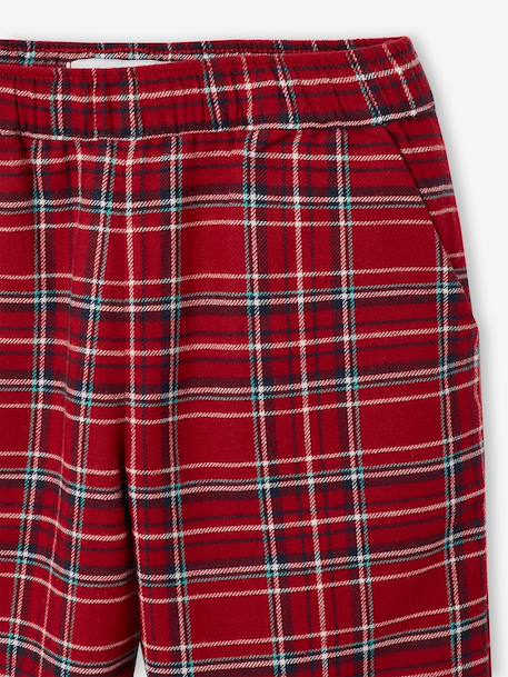 Pyjamas in sweatshirt fabric and flannel for girls red 
