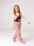 Dungarees in twill for girls sweet pink 