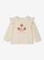 Long-sleeved T-shirt for baby girls ecru 