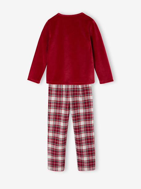 Velour pyjamas for girls red 