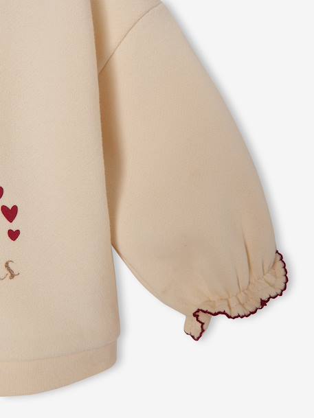Baby girls' sweatshirt, shorts and tights set red 