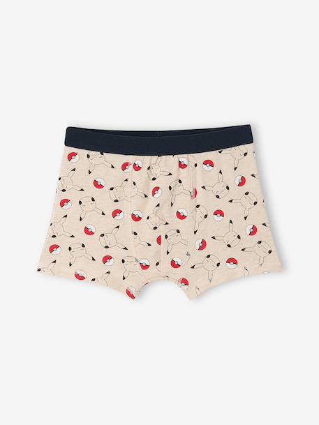 Pack of 5 Pokémon boxers for boys marl beige 