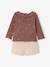 T-shirt and shorts set for baby girls chocolate 