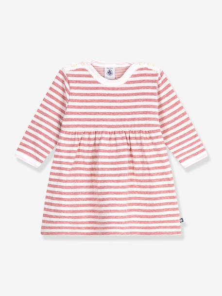 Long-sleeved dress PETIT BATEAU light pink 