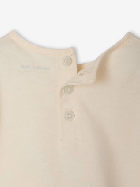 Long-sleeved T-shirt for baby girls ecru 